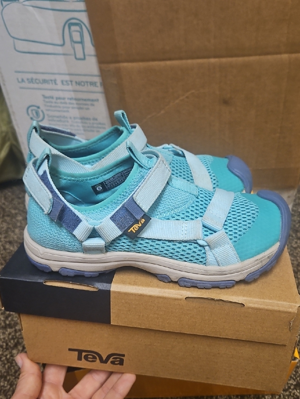 Teva Kid's Outflow Universal Light Aqua Sandals